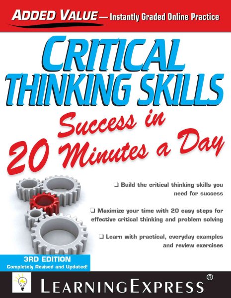 Critical Thinking Skills Success in 20 Minutes a Day cover