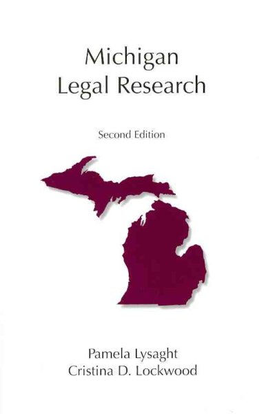 Michigan Legal Research (Carolina Academic Press Legal Research Series) cover