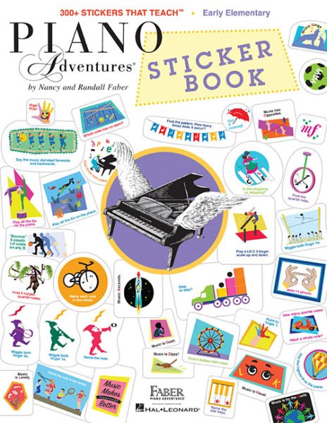 Piano Adventures Sticker Book cover
