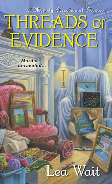 Threads of Evidence (A Mainely Needlepoint Mystery) cover