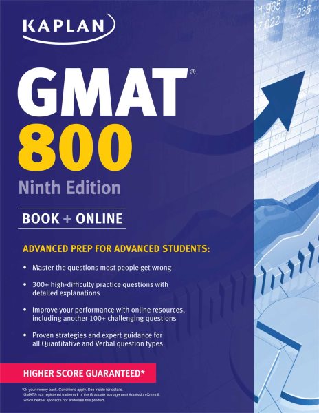 Kaplan GMAT 800: Advanced Prep for Advanced Students (Kaplan Test Prep) cover