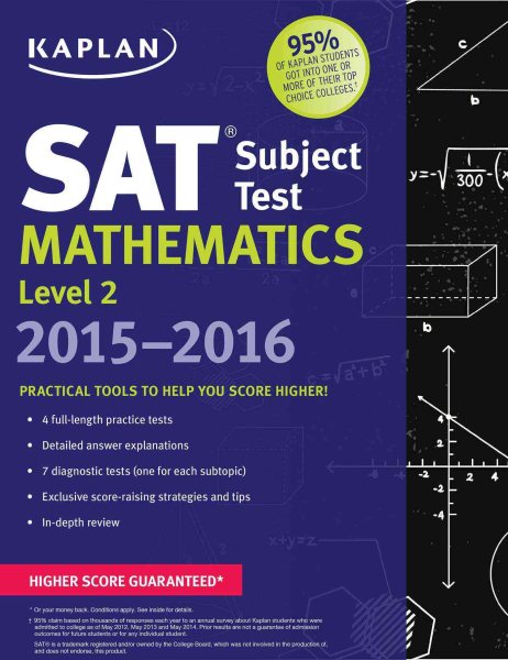 Kaplan SAT Subject Test Mathematics Level 2 2015-2016 (Kaplan Test Prep) cover