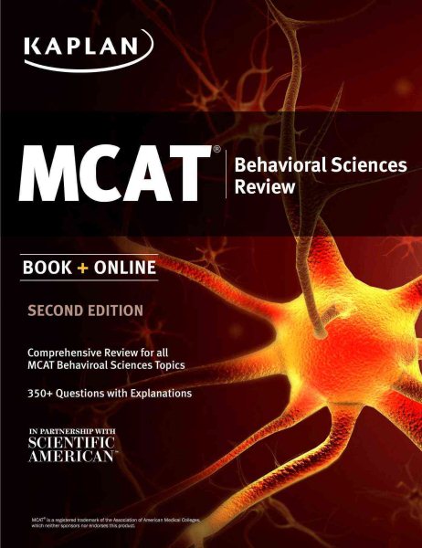 Kaplan MCAT Behavioral Sciences Review: Book + Online (Kaplan Test Prep) cover