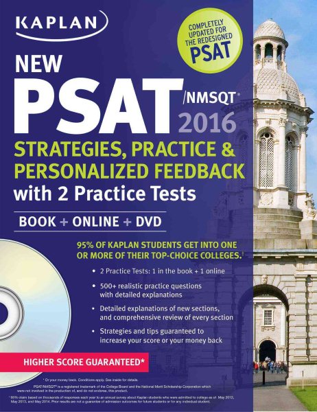 Kaplan New PSAT/NMSQT Strategies, Practice and Review with 2 Practice Tests: Book + Online (Kaplan Test Prep) cover