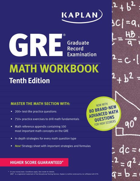GRE Math Workbook (Kaplan Test Prep) cover