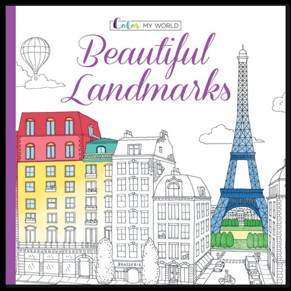 Color My World: Beautiful Landmarks (Adult Coloring Book) cover