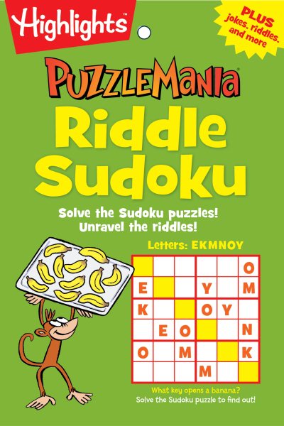 Riddle Sudoku: Solve the Sudoku puzzles! Unravel the riddles! (Highlights™ Puzzlemania® Puzzle Pads) cover