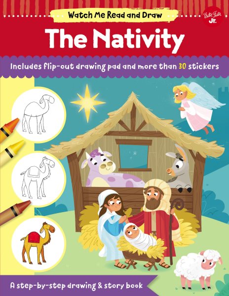 Watch Me Read and Draw: The Nativity: A step-by-step drawing & story book cover