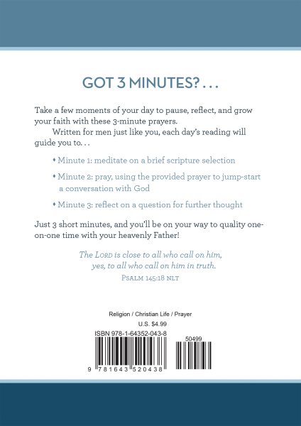 3-Minute Prayers for Men (3-Minute Devotions) cover