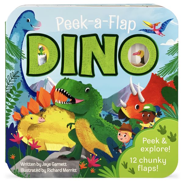 Peek-a-Flap Dino - Children's Lift-a-Flap Board Book, Gift for Little Dinosaur Lovers, Ages 2-7 cover