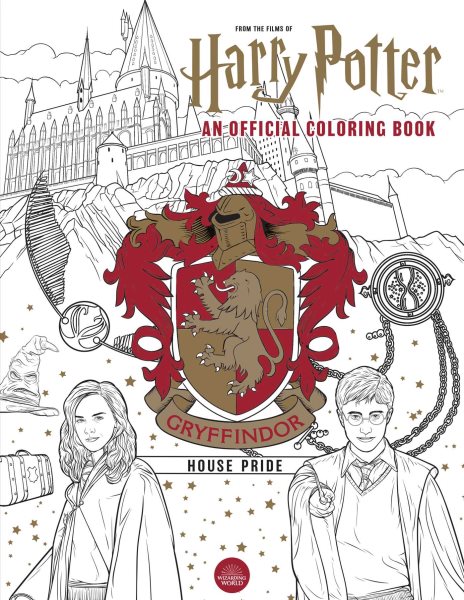 Harry Potter: Gryffindor House Pride: The Official Coloring Book: (Gifts Books for Harry Potter Fans, Adult Coloring Books) cover