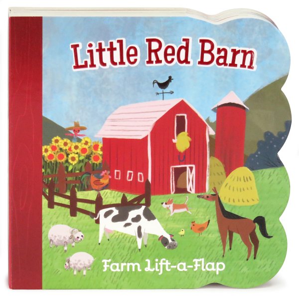 Little Red Barn Chunky Lift-a-Flap Board Book (Babies Love) cover