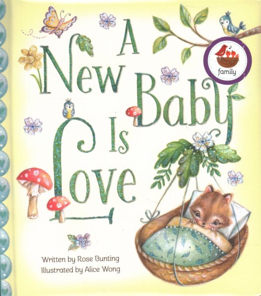 A New Baby is Love Keepsake Padded Board Book Children's Gift. cover
