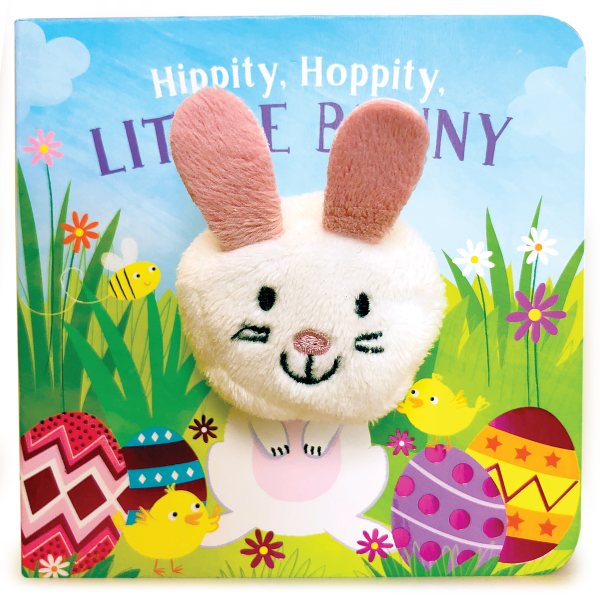 Hippity, Hoppity, Little Bunny - Finger Puppet Board Book for Easter Basket Gifts or Stuffer Ages 0-3 (Finger Puppet Book) cover