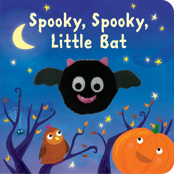 Spooky, Spooky, Little Bat Finger Puppet Halloween Board Book Ages 0-4 (Finger Puppet Board Book) cover