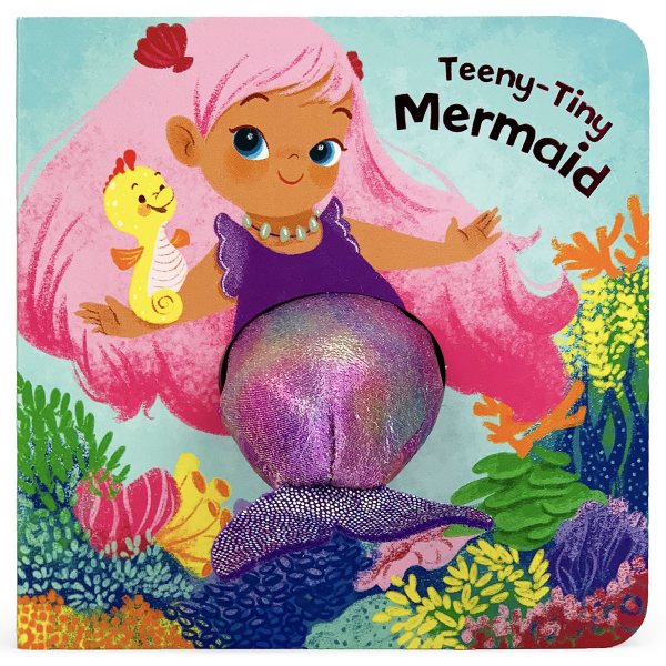 Teeny Tiny Mermaid Finger Puppet Board Book, Mythical & Magical Book for Mermaid Lovers Ages 1-4