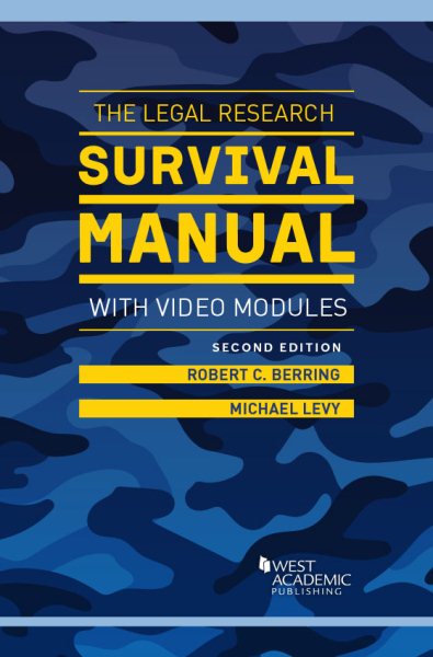 The Legal Research Survival Manual with Video Modules (Career Guides) cover