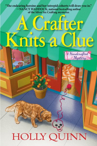 A Crafter Knits a Clue (A Handcrafted Mystery) cover