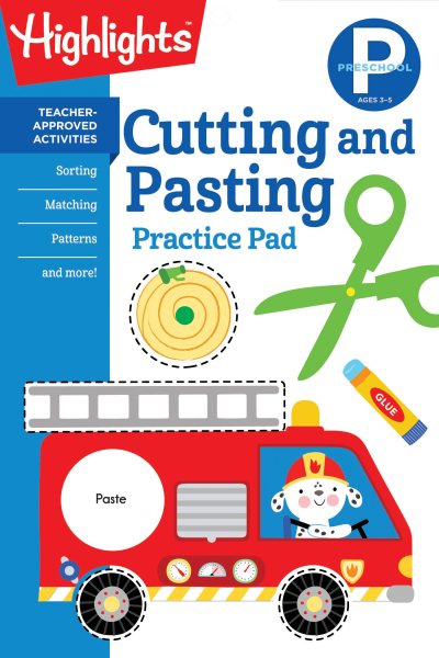 Preschool Cutting and Pasting (Highlights Learn on the Go Practice Pads) cover