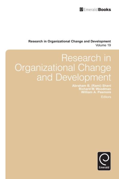 Research in Organizational Change and Development (Research in Organizational Change and Development, 19) cover
