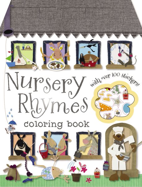 Coloring and Sticker: Nursery Rhymes Coloring Book