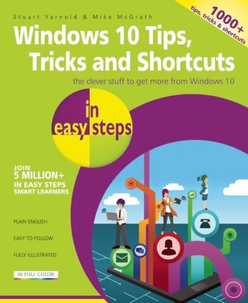 Windows 10 Tips, Tricks and Shortcuts in easy steps cover