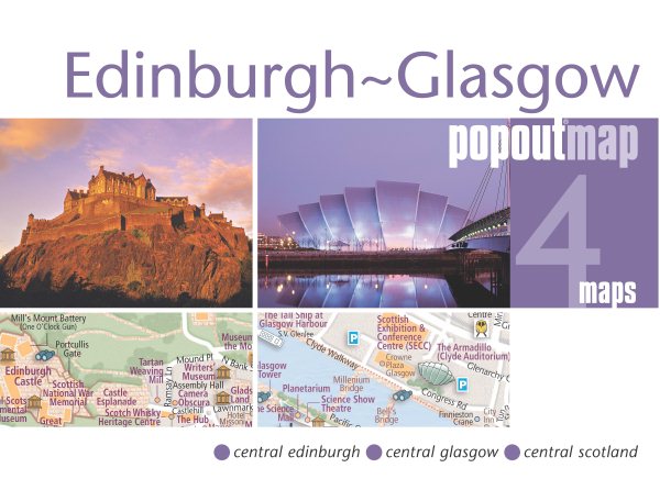 Edinburgh & Glasgow PopOut Map (PopOut Maps) cover