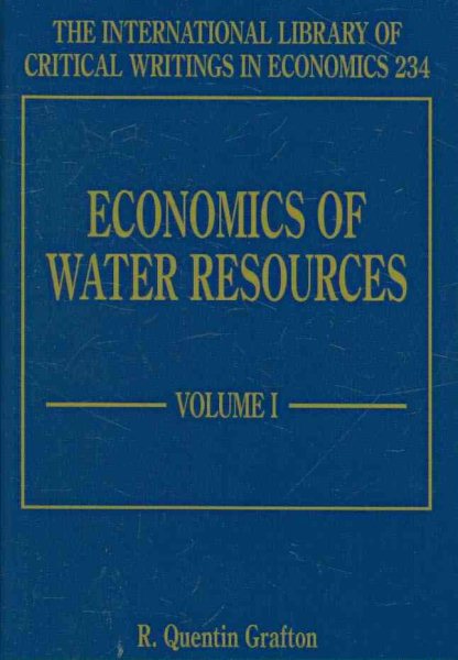 Economics of Water Resources (International Library of Critical Writings in Economics) cover