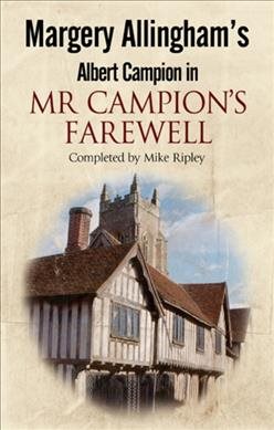 Mr. Campion's Farewell (Albert Campion Mysteries) cover