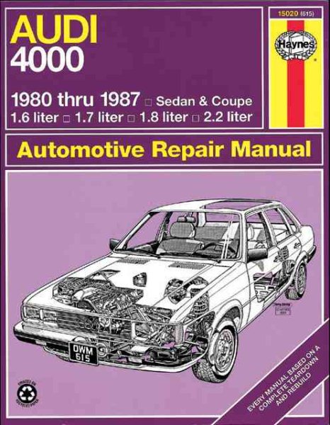 Audi 4000 '80'87 (Automotive Repair Manual) cover