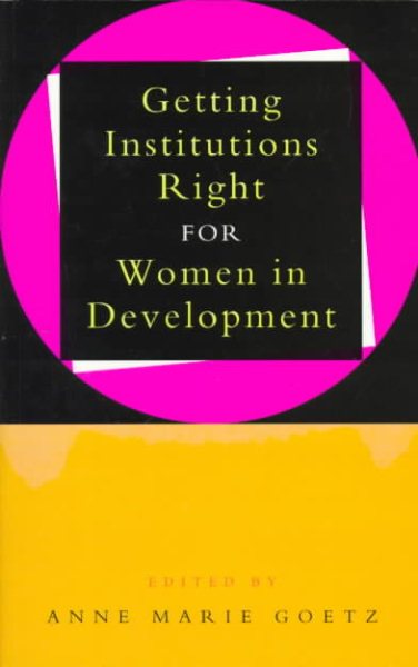 Getting Institutions Right for Women in Development cover