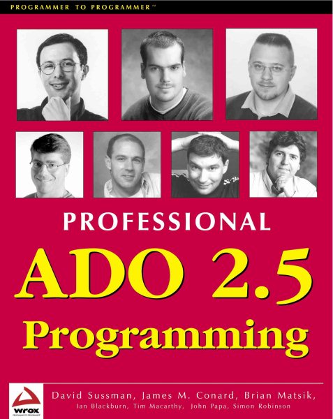 Professional ADO 2.5 Programming (Wrox Professional Guide) cover