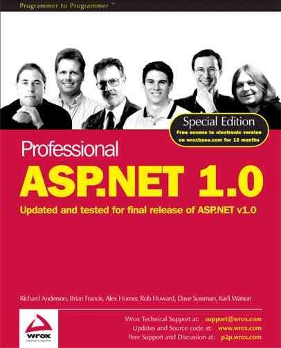 Professional ASP.NET 1.0 (2002 Edition) cover