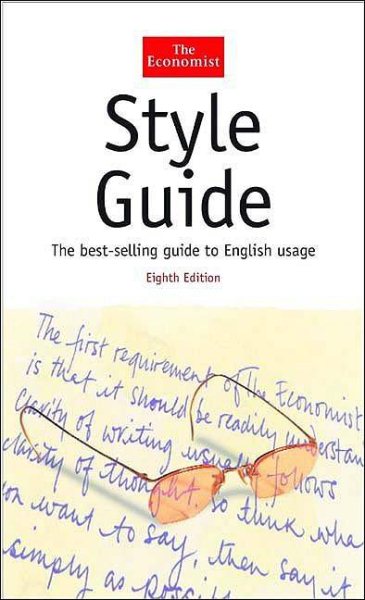 The Economist Style Guide, Eighth Edition (The Economist Series) cover