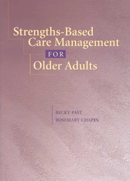 Strengths-Based Care Management for Older Adults: cover