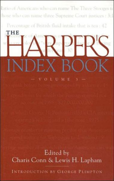 The Harper's Index Book, Vol. 3 cover