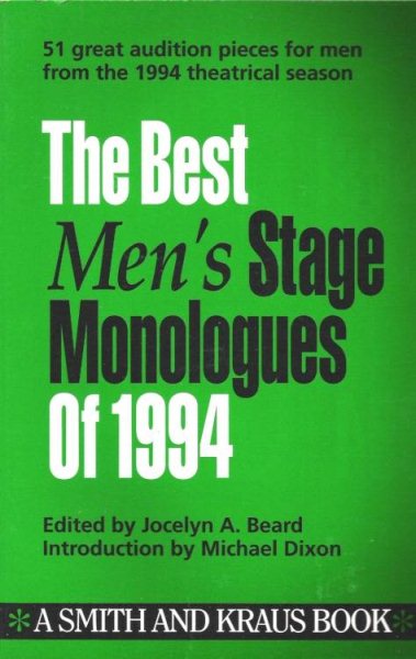 The Best Men's Stage Monologues of 1994 cover