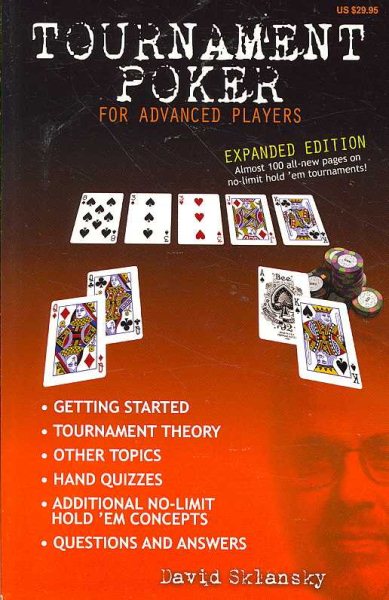 Tournament Poker for Advanced Players: Expanded Edition cover