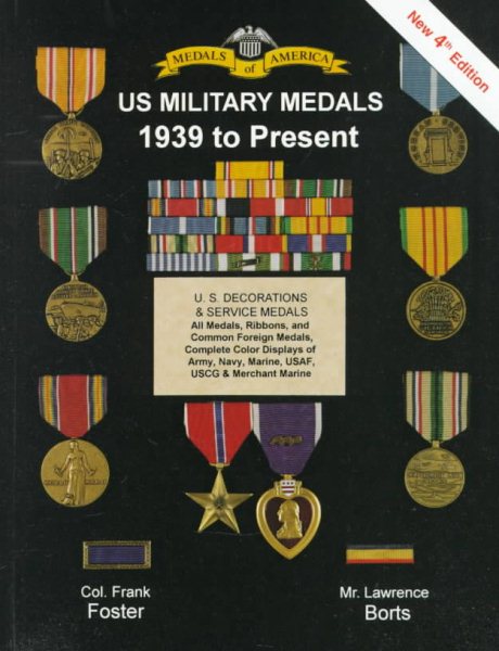 United States Military Medals 1939 to Present cover