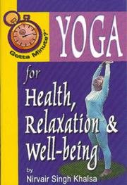 Gotta Minute? Yoga For Health and Relaxation cover