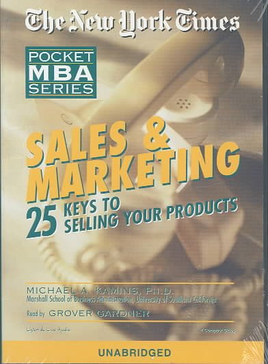 Sales & Marketing: The New York Times Pocket MBA Series cover