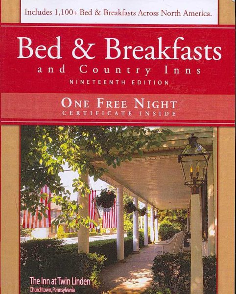 Bed & Breakfasts and Country Inns 19th Edition cover