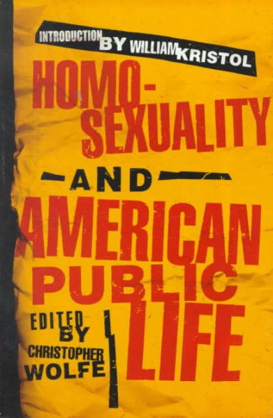 Homosexuality and American Public Life cover