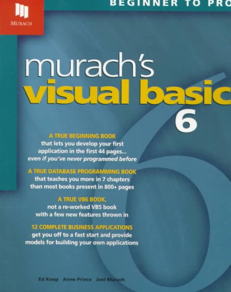 Murach's Visual Basic 6 cover