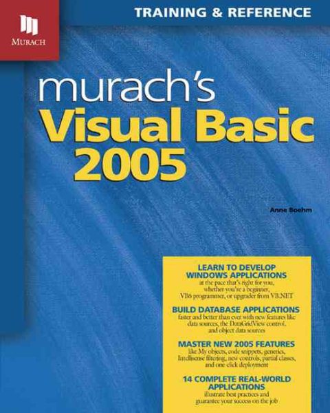 Murach's Visual Basic 2005: Training & Reference cover