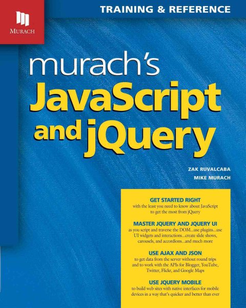 Murach's JavaScript and jQuery cover