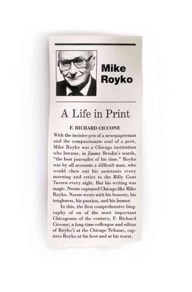 Royko: A Life in Print cover