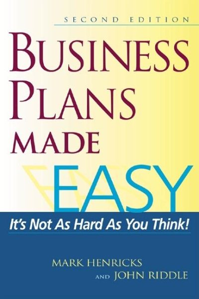 Business Plans Made Easy cover