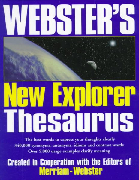 Webster's New Explorer Thesaurus cover
