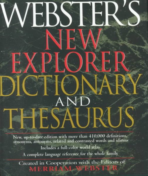 Webster's New Explorer Dictionary and Thesaurus cover